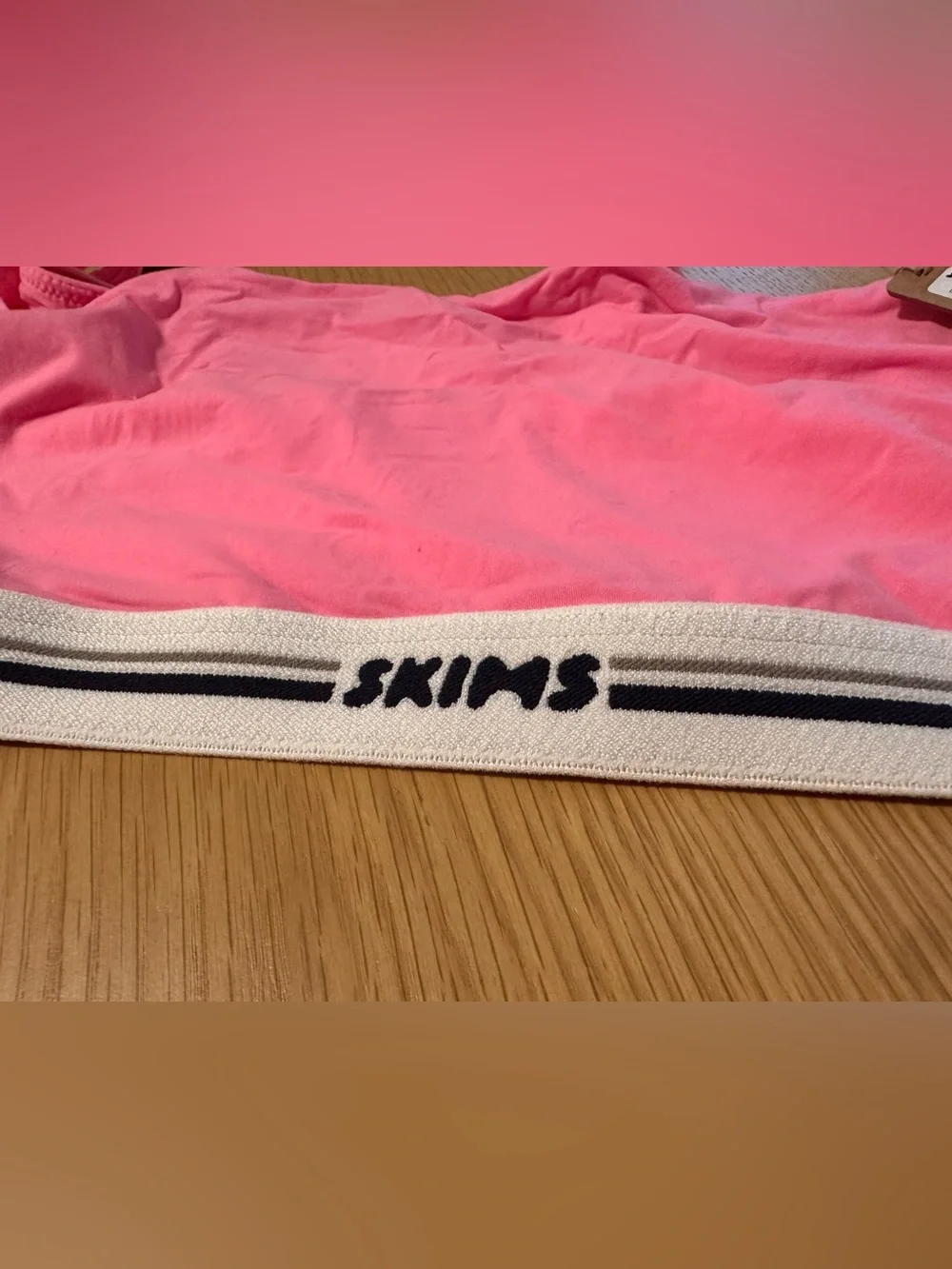 NWT_SKIMS Fits Everybody Logo Scoop Bralette